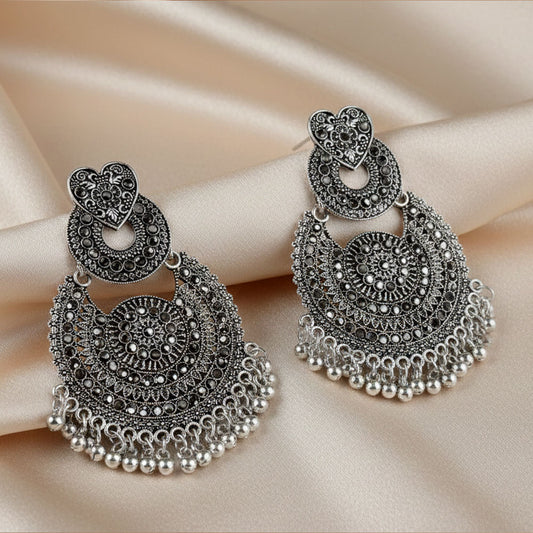 Royal Oxidised  Jhumke