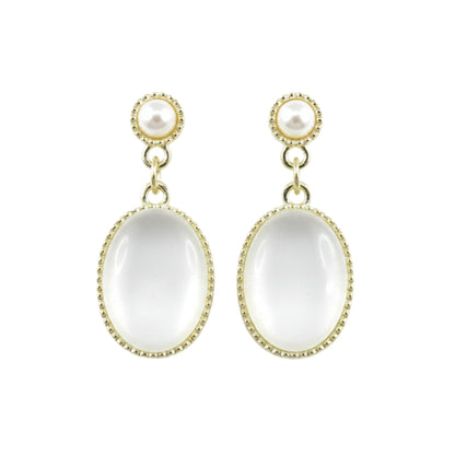 Ivory Pearl Glow Drop Earrings